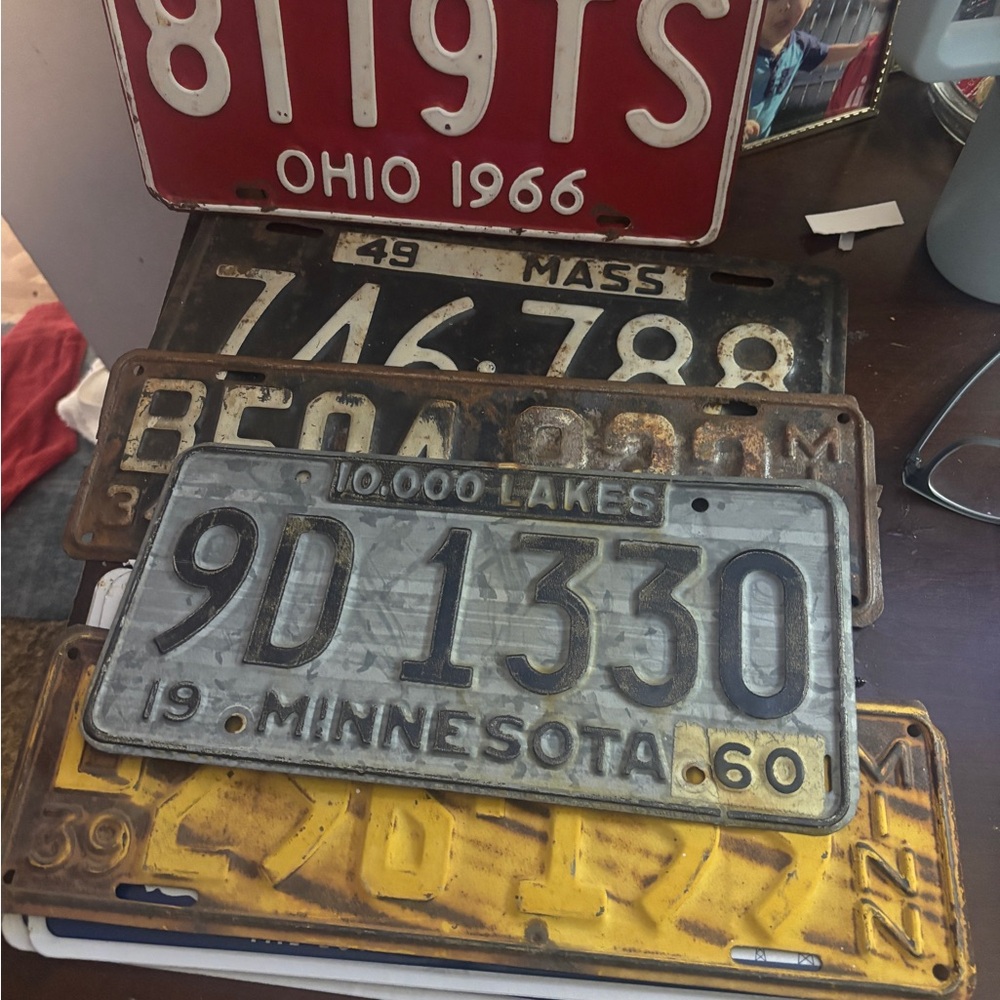 Vintage License Plate Minnesota 1960